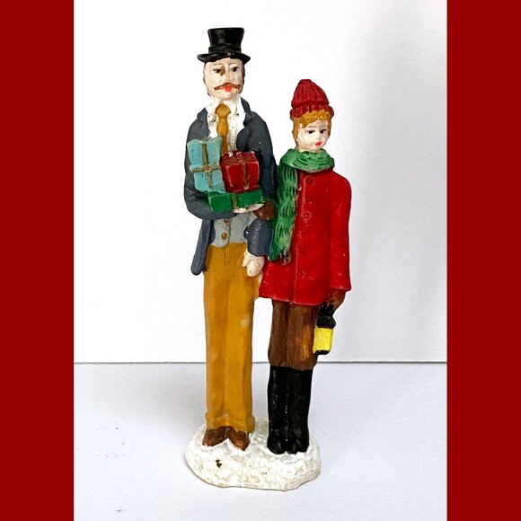 Vintage Lemax Tiny Holiday People Figurines: Christmas Decor - Picture 5 of 10